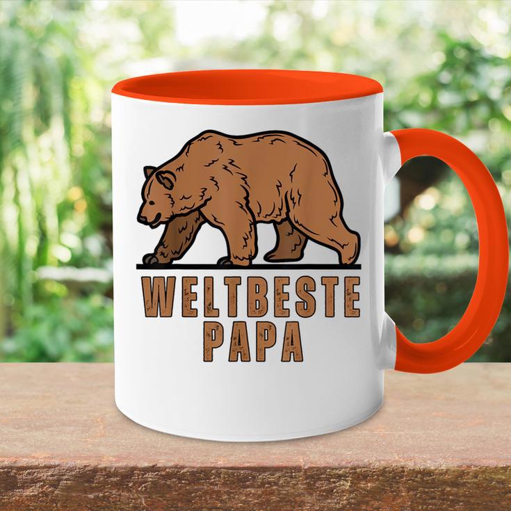 Weltbeste Papa 2024Atertag Bear Geschenkideen Tasse Zweifarbig