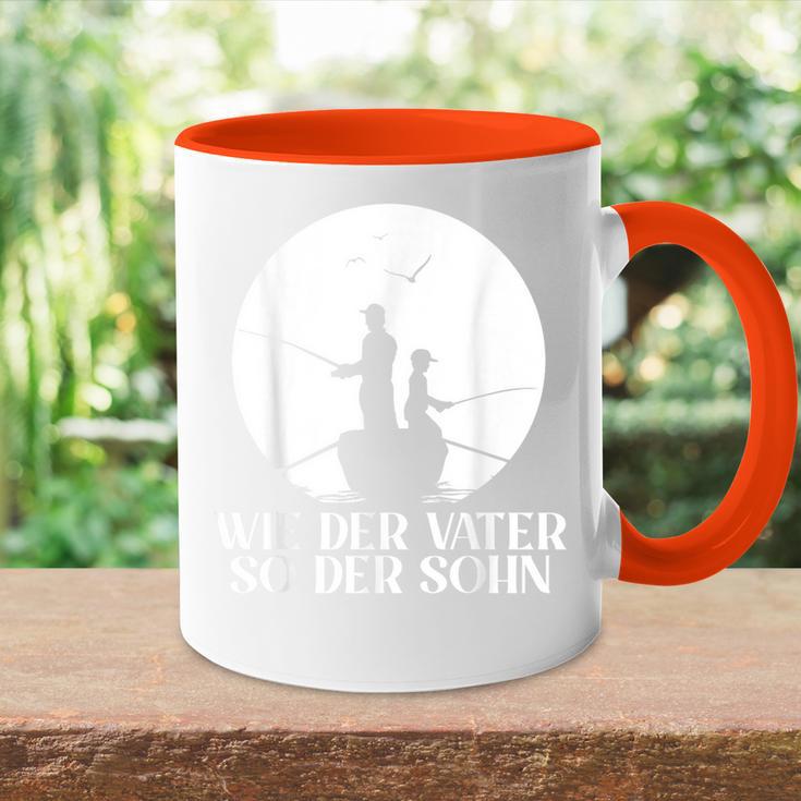 Wie Derater So Der Shn Angler Partner Look Dad & Son Tasse Zweifarbig