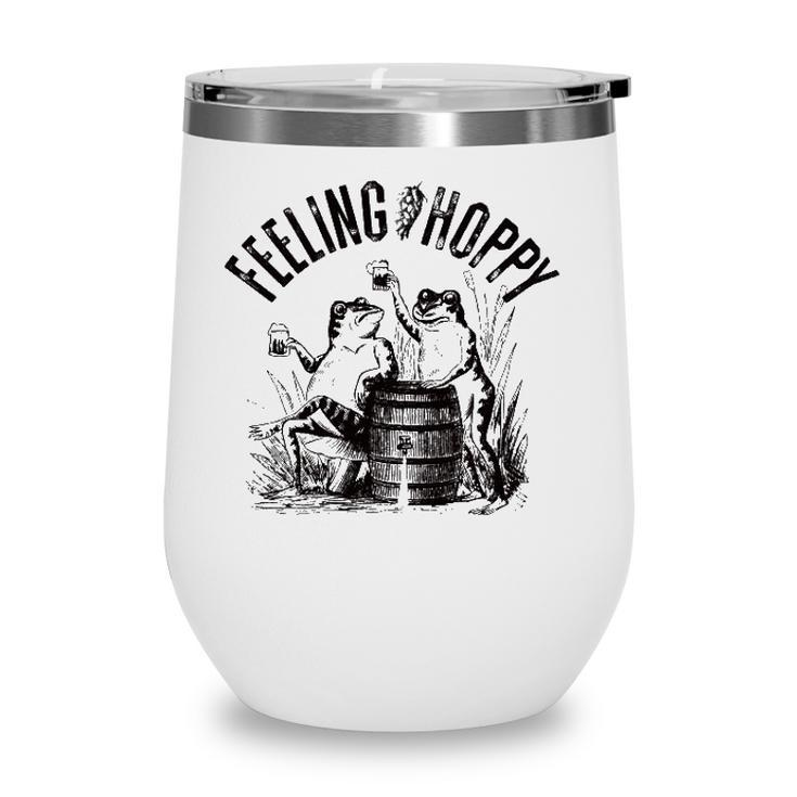 Craft Beer Brewer Lover Gift Funny Hops And Drinking Frogs Wine Tumbler