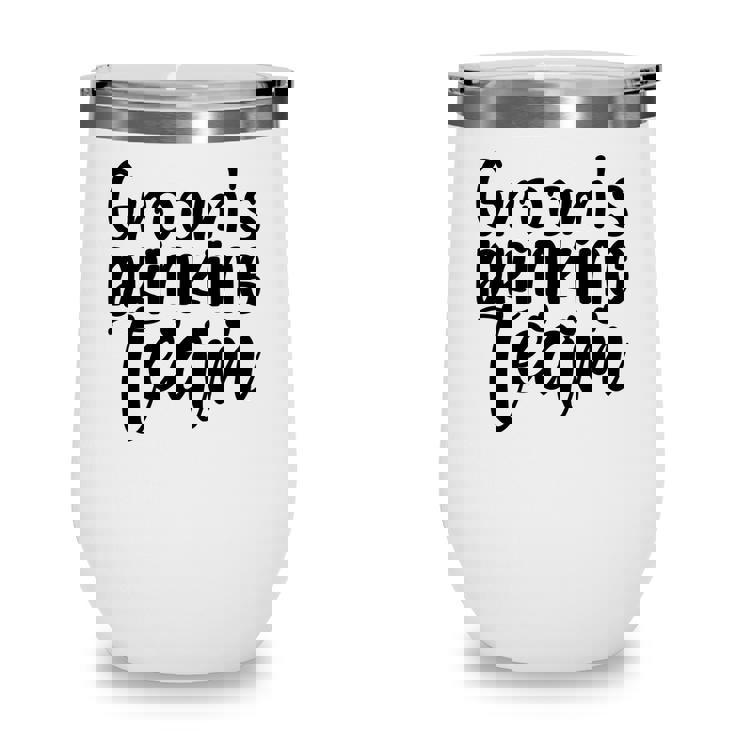 Groom Bachelor Party Grooms Drinking Teama Wine Tumbler