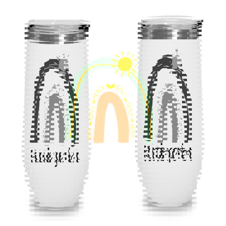 Love Rainbow Proud Nursery Preschool Kindergarten Teacher Wine Tumbler
