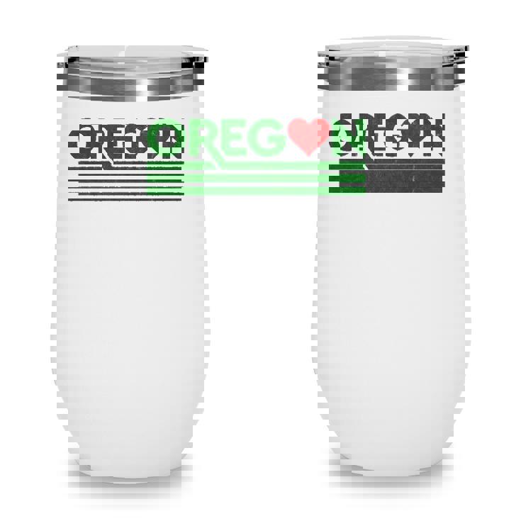 Retro Oregon Love Home State Wine Tumbler