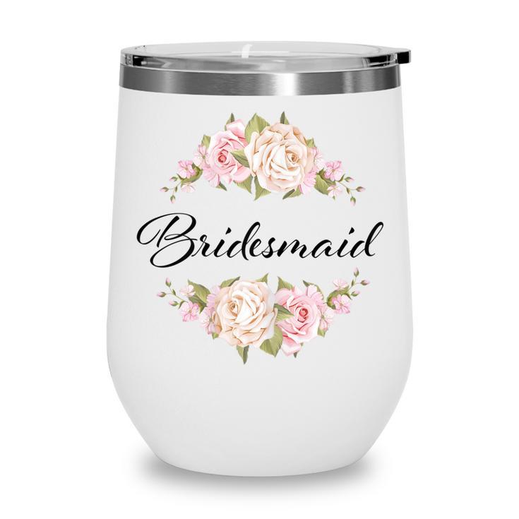 Womens Bride Squad Bachelorette Party Bridal Shower Bridesmaid V2 Wine Tumbler