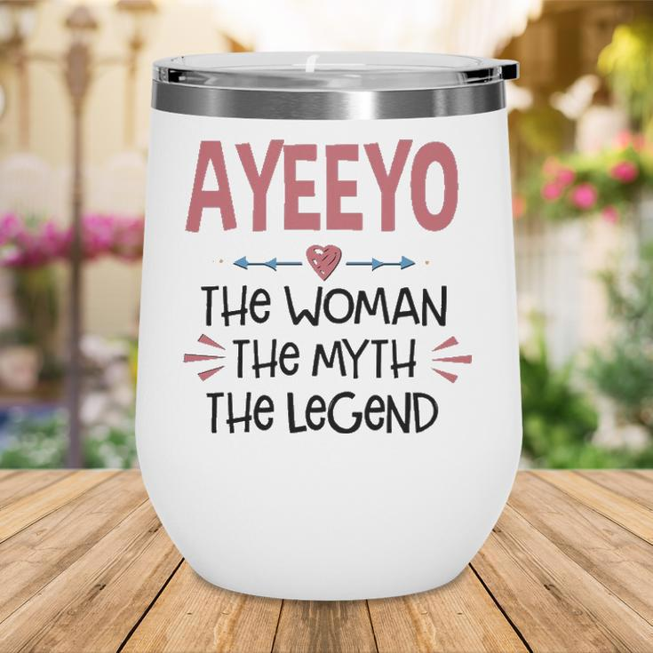 Ayeeyo Grandma Gift Ayeeyo The Woman The Myth The Legend Wine Tumbler