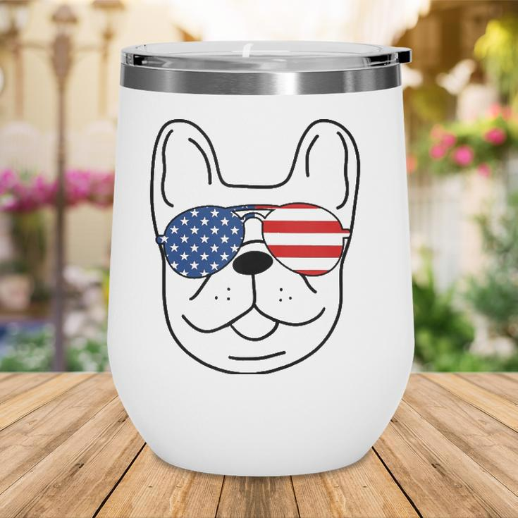 French Bulldog 4Th Of July Independence Day Wine Tumbler