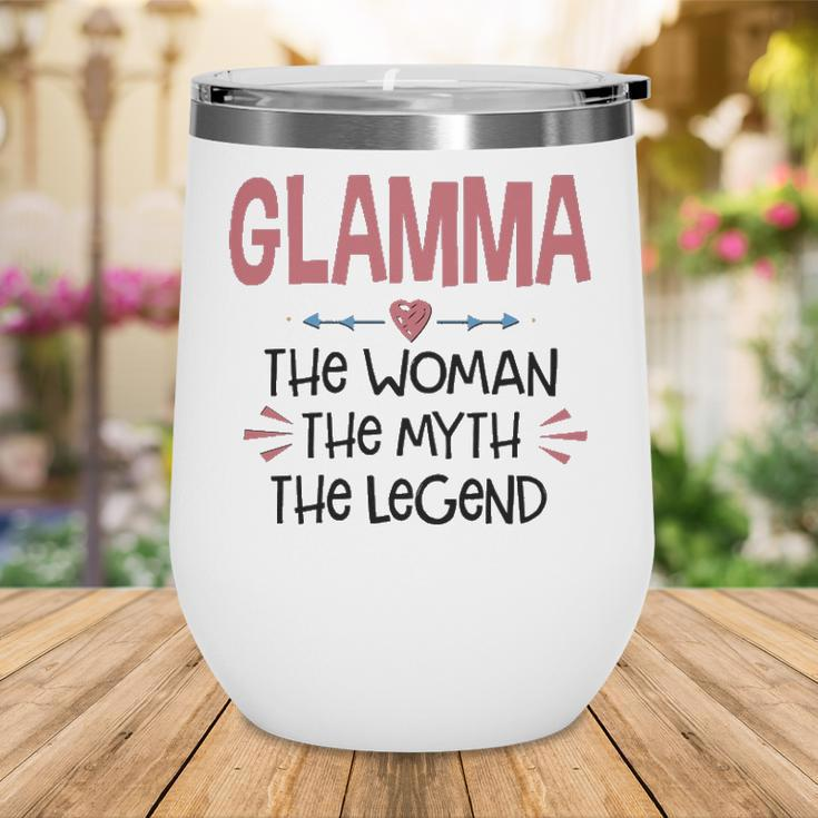 Glamma Grandma Gift Glamma The Woman The Myth The Legend Wine Tumbler