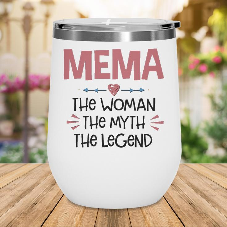 Mema Grandma Gift Mema The Woman The Myth The Legend Wine Tumbler