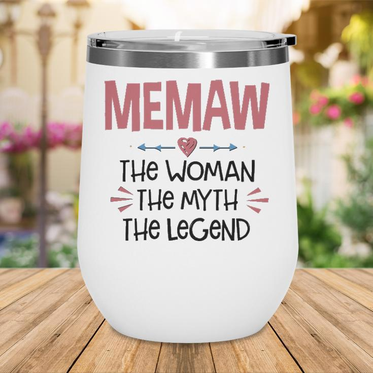 Memaw Grandma Gift Memaw The Woman The Myth The Legend Wine Tumbler