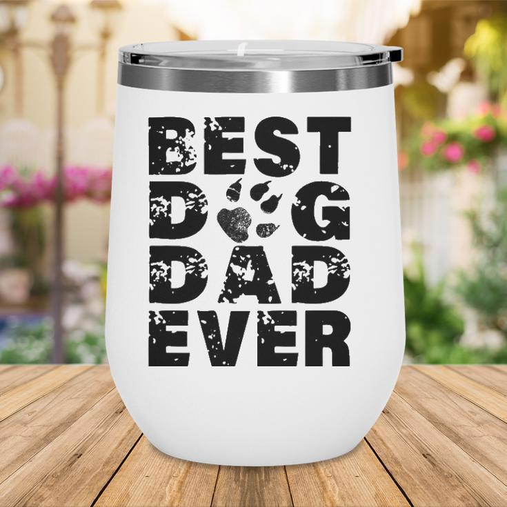 Mens Best Dog Dad Ever Best Gift For Father - Dog Lovers Wine Tumbler