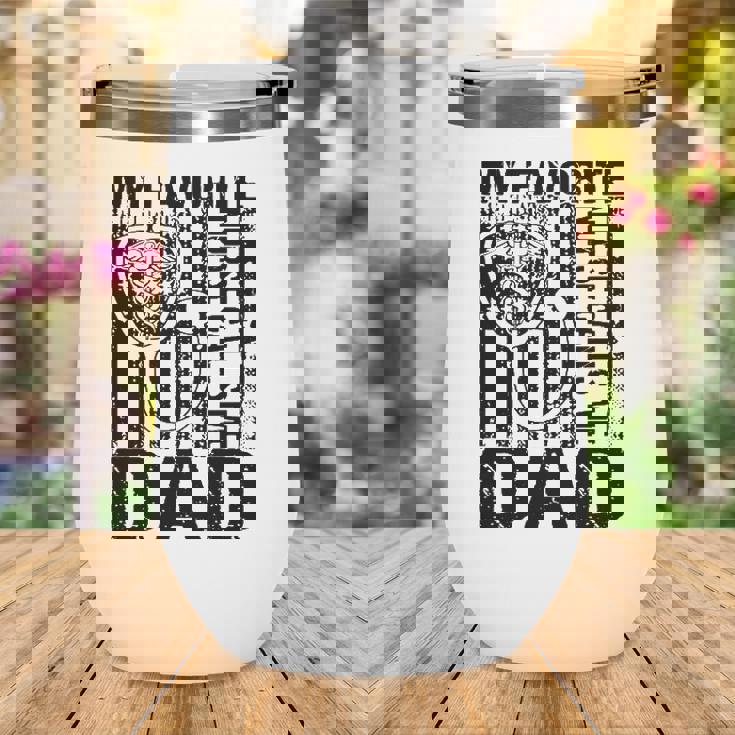 Mens My Favorite Nurse Calls Me Dad Papa Daddy Cool Fathers Day Wine Tumbler