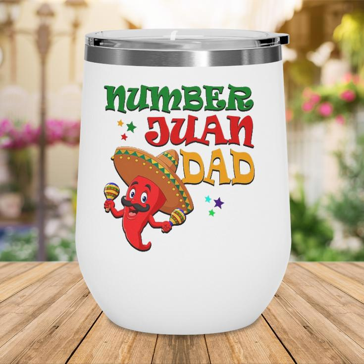Mens Numbers Juan Dad Funny Spanish Dad Best Dad Ever Mexican Wine Tumbler