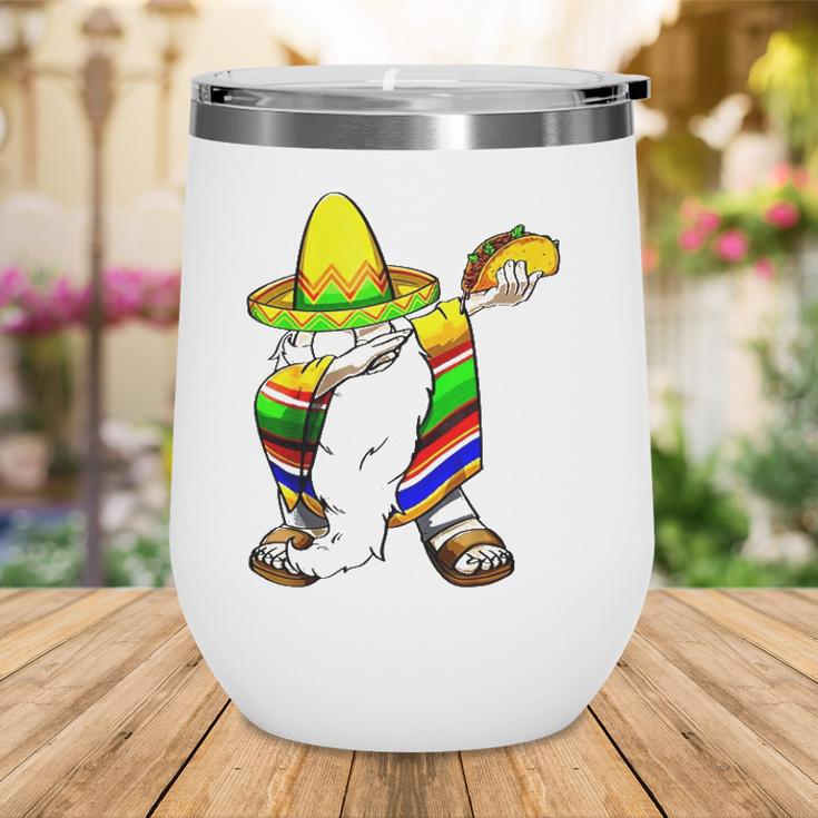 Mexican Dabbing Gnome Cinco De Mayo Poncho Sombrero Taco Wine Tumbler