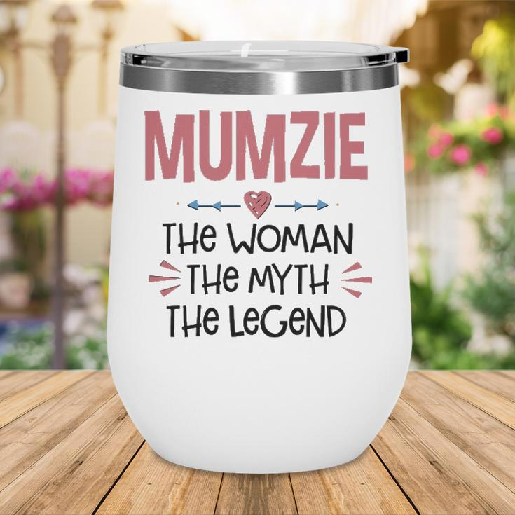 Mumzie Grandma Gift Mumzie The Woman The Myth The Legend Wine Tumbler