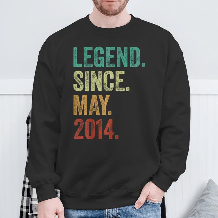 10 Years Old Legend Since May 2014 10Th Birthday Sweatshirt Gifts for Old Men
