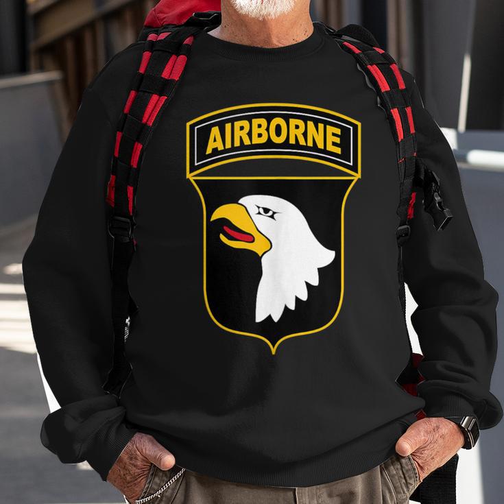 101St Airborne Division Military Veteran American Eagle Army Sweatshirt Gifts for Old Men