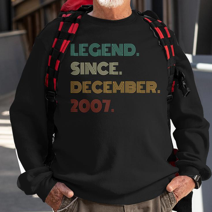 16 Years Old Legend Since December 2007 16Th Birthday Sweatshirt Gifts for Old Men