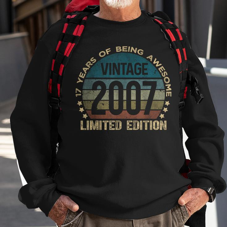 17Th Birthday 17 Year Old Vintage 2007 Limited Edition Sweatshirt Gifts for Old Men