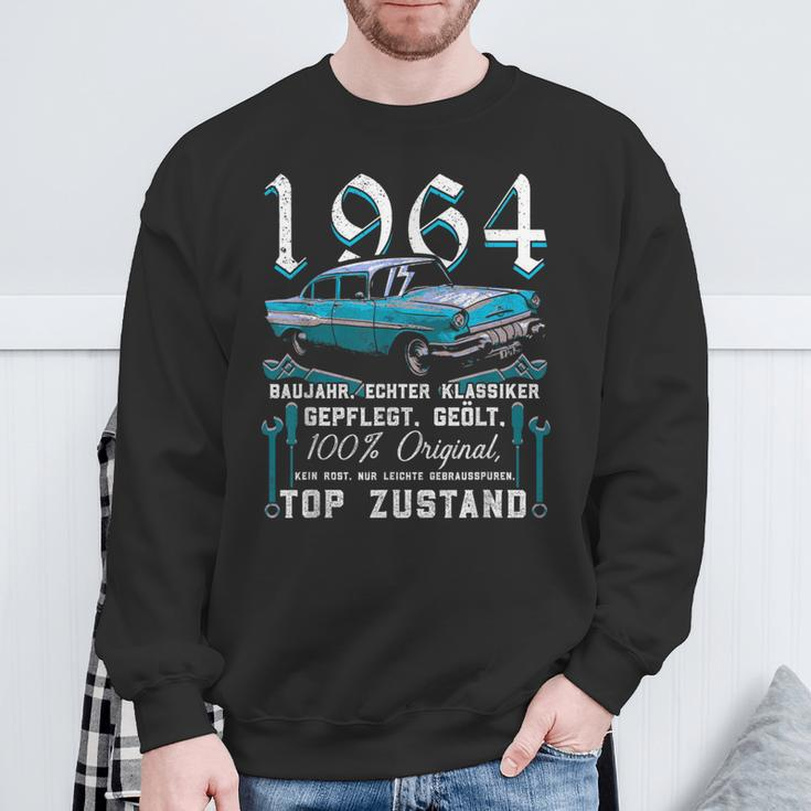 1964 Jahrgang Mann Frau 60 Years 60Th Oldtimer Sweatshirt Geschenke für alte Männer