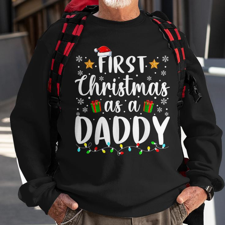 1St First Christmas As A Daddy New Parents Christmas Xmas Sweatshirt Gifts for Old Men