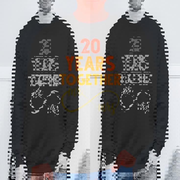 20 Años Juntos Sr & Señora Pareja Coincidencia 20 Aniversario Camisa de entrenamiento Regalos para ancianos