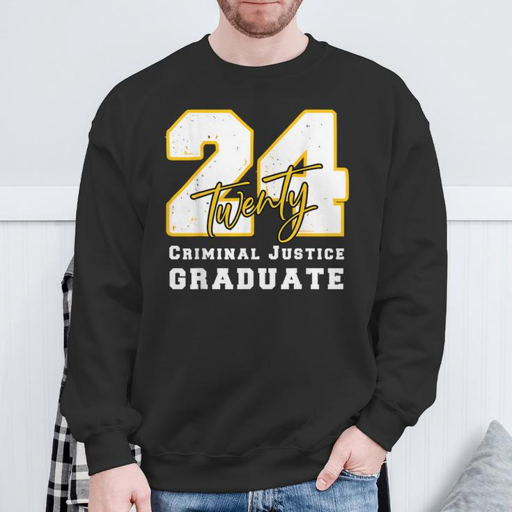 2024 Criminal Justice Graduate Back To School Graduation Sweatshirt Gifts for Old Men