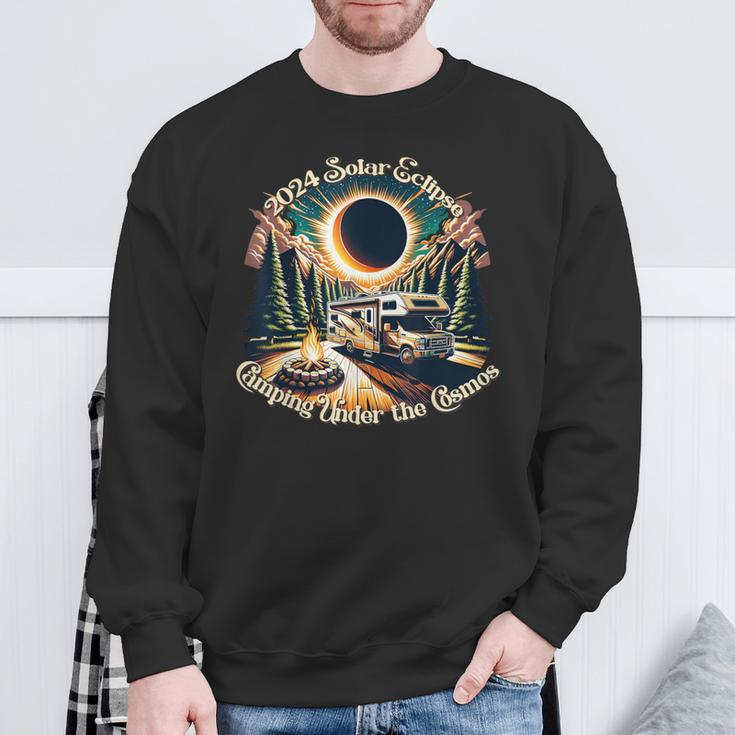 2024 Total Solar Eclipse Rv Camping Motorhome Travel April 8 Sweatshirt Gifts for Old Men