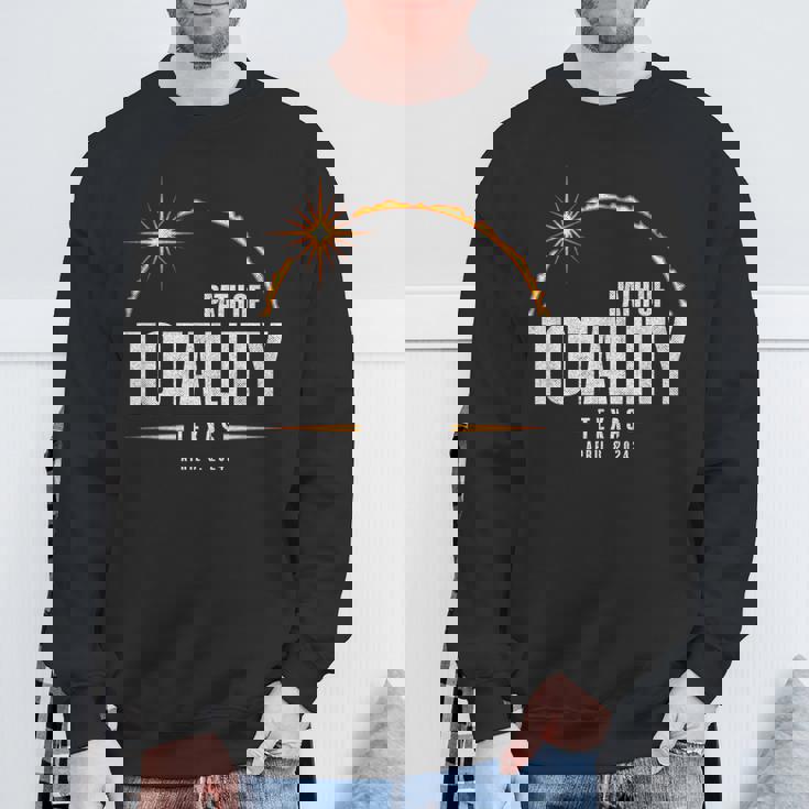 2024 Total Solar Eclipse Texas Total Eclipse 2024 Sweatshirt Gifts for Old Men