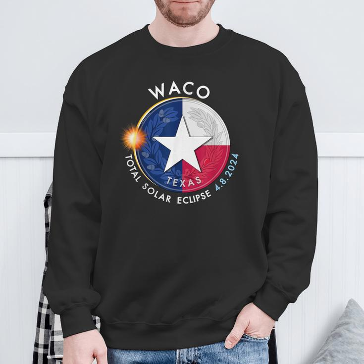 2024 Total Solar Eclipse Totality Waco Texas Sweatshirt Gifts for Old Men