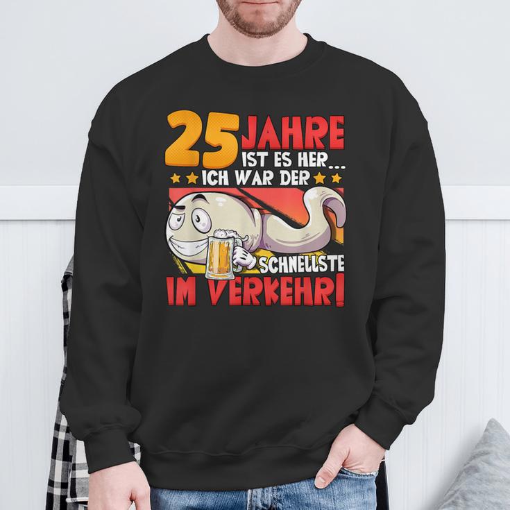 25 Jahre Ist Es Her 25 Birthday S Sweatshirt Geschenke für alte Männer