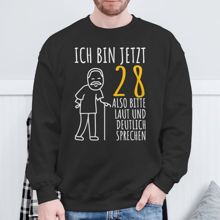 28Th Birthday Ich Bin Jetzt 28 Ich Bin Jetzt 28 Birthday Sweatshirt Geschenke für alte Männer