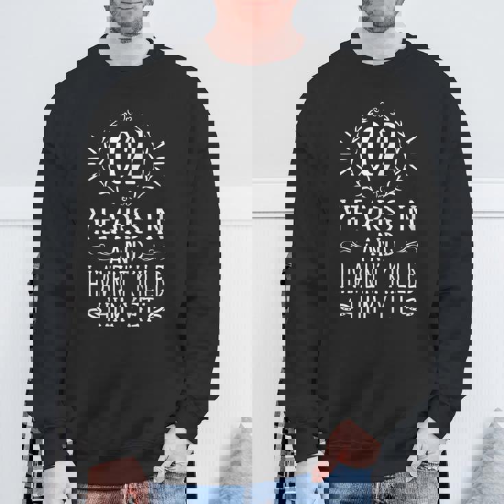 2Nd Wedding Anniversary For Her 2 Years Marriage Sweatshirt Gifts for Old Men