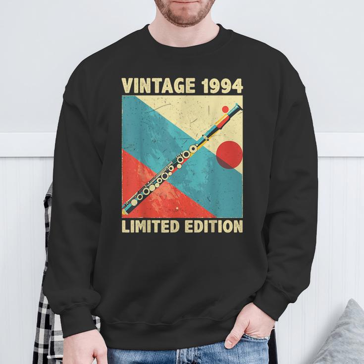 30 Years Old Vintage 1994 Flute Lover 30Th Birthday Sweatshirt Gifts for Old Men