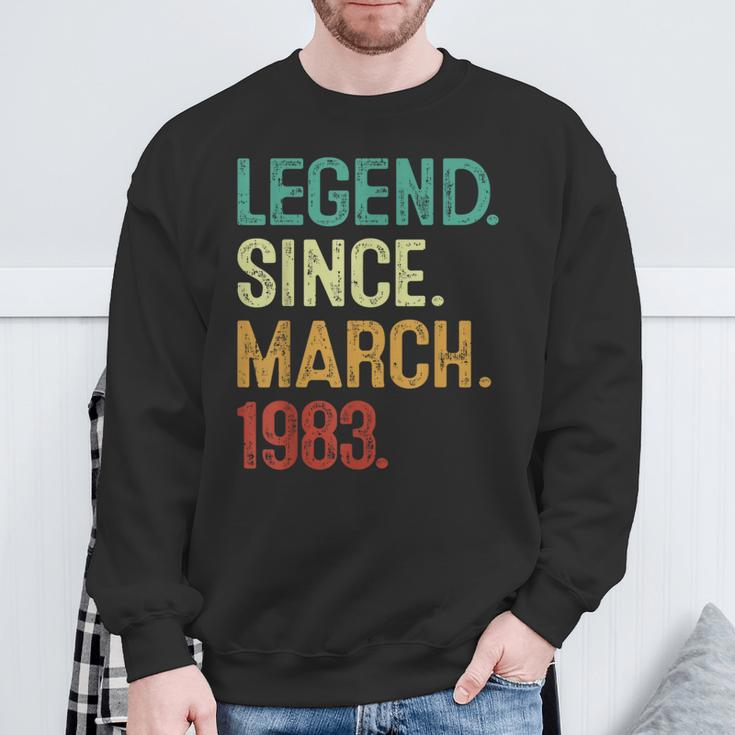41 Years Old Legend Since March 1983 41Th Birthday Sweatshirt Gifts for Old Men