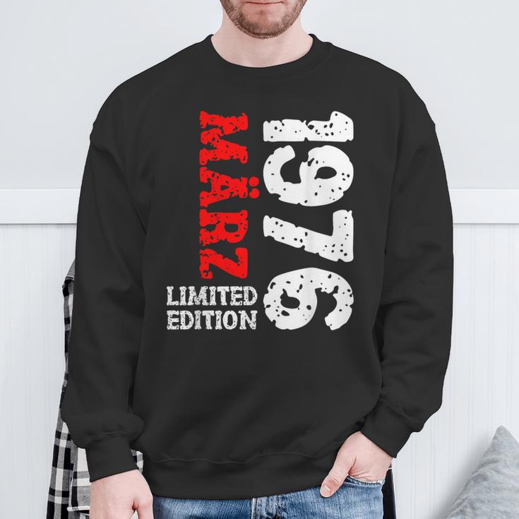 48 Geburtstag Deko Frauen Männer Limited Edition März 1976 Sweatshirt Geschenke für alte Männer