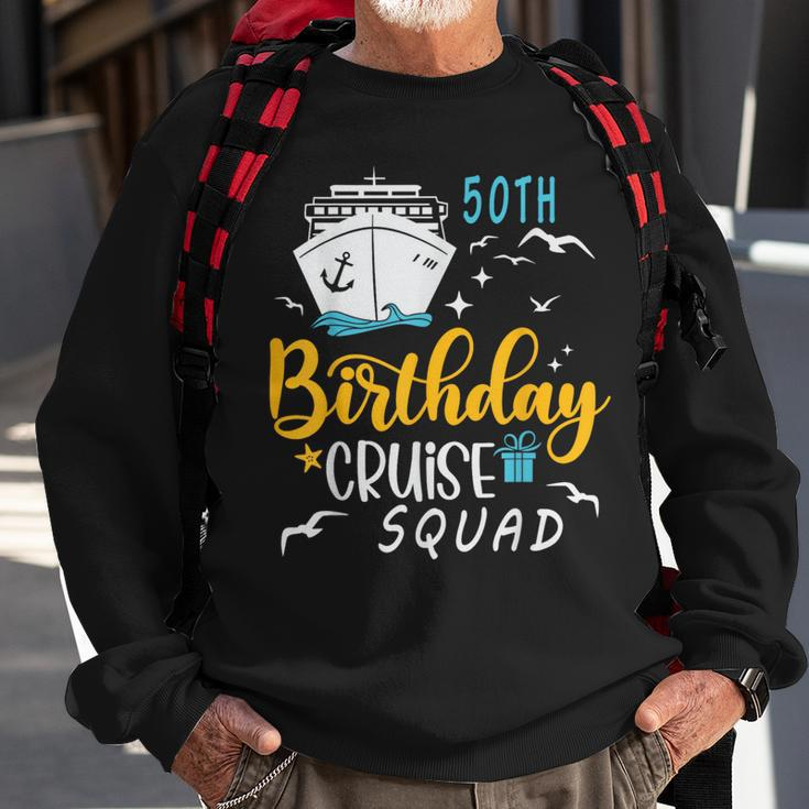 50Th Birthday Cruise Squad 2024 Matching Party Family Sweatshirt Gifts for Old Men