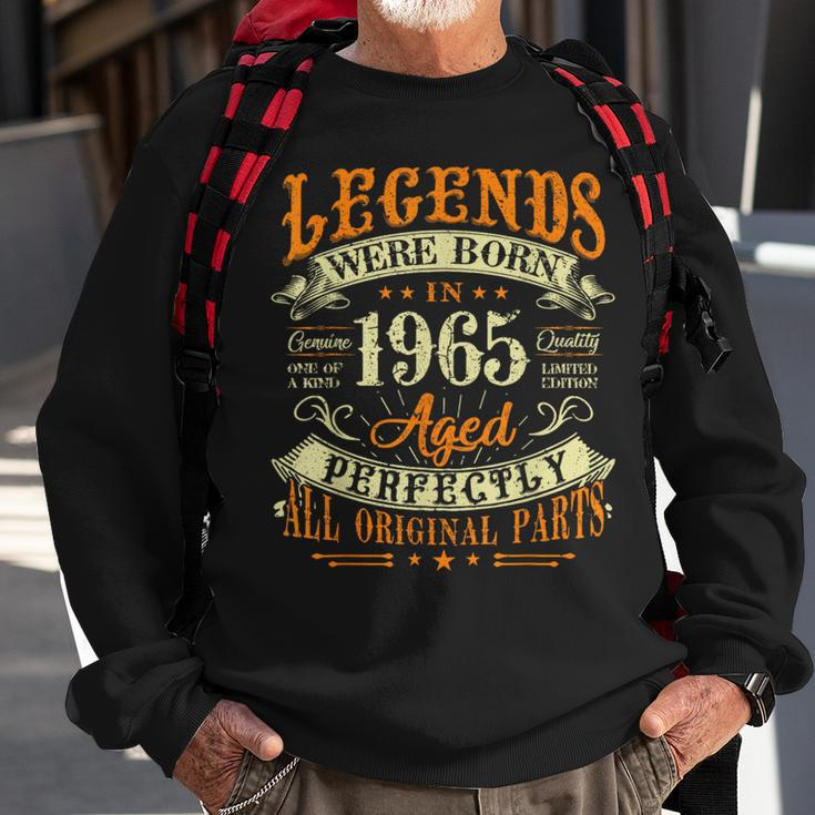 58Th Birthday 58 Years Old Vintage Legends Born In 1965 Sweatshirt Gifts for Old Men