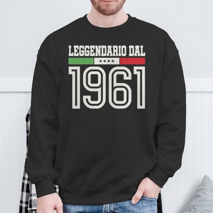 60 Anni Compleanno Nonno Papà Nato1961 Regalo Italiener Sweatshirt Geschenke für alte Männer