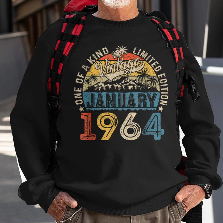 60 Years Old Made In 1964 January 1964 Vintage 60Th Birthday Sweatshirt Gifts for Old Men