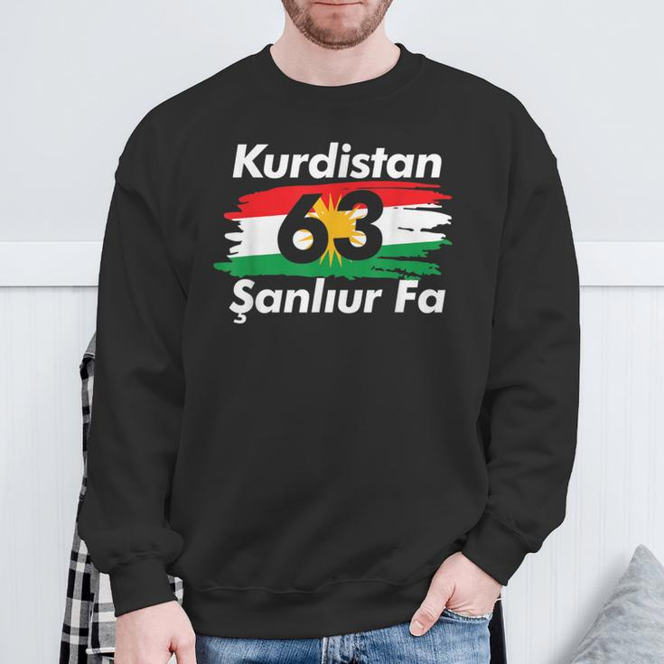 63 Sanliurfa Kurdistan Flag Sweatshirt Geschenke für alte Männer
