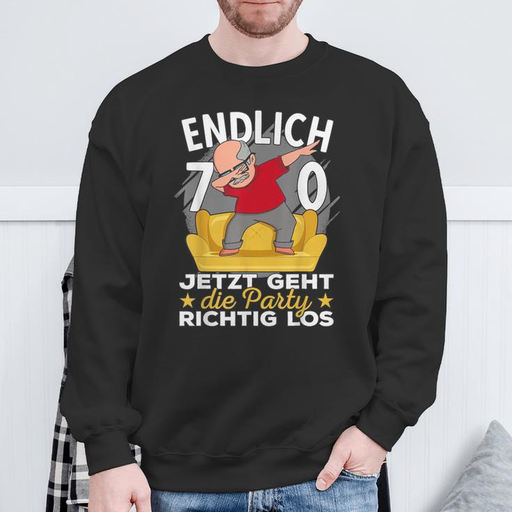 70S Birthday Man Ich Bin Jetzt 70Th Birthday Grandpa S Sweatshirt Geschenke für alte Männer