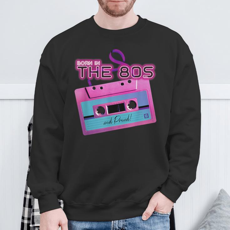 80S Nostalgia Vintage Graphic Pop Culture Icons Sweatshirt Gifts for Old Men
