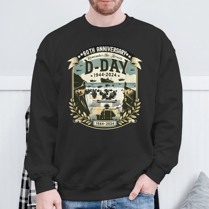 80Th Anniversary D Day Invasion Military History Sweatshirt Gifts for Old Men