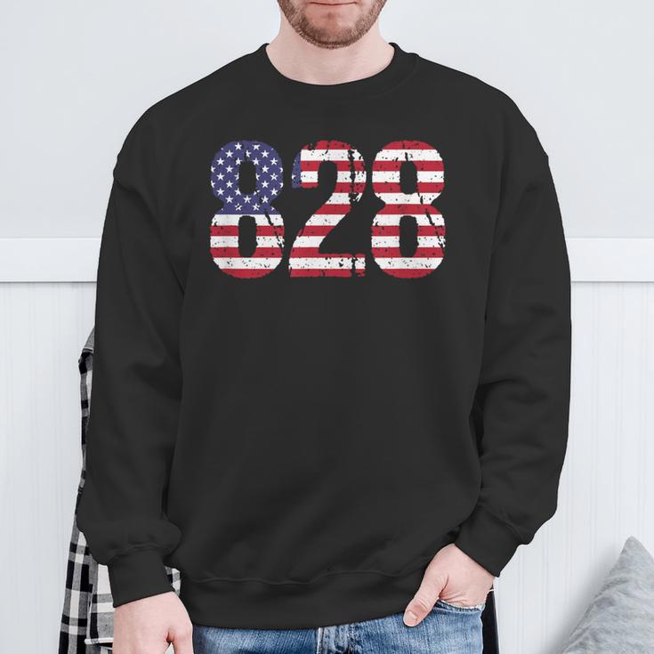 828 North Carolina Area Code Sweatshirt Gifts for Old Men