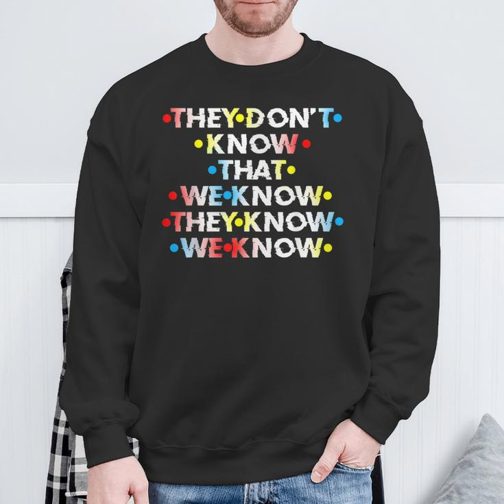 90'S Sitcom They Don't Know Friendship Sweatshirt Gifts for Old Men