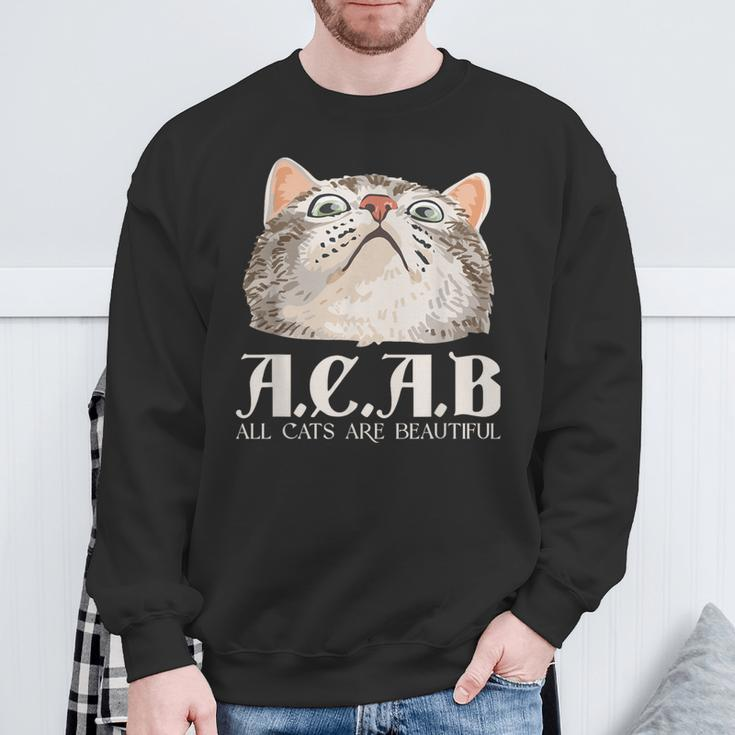 ACAB All Cats Are Beautiful Pets Animals Kitten Cats Sweatshirt Geschenke für alte Männer