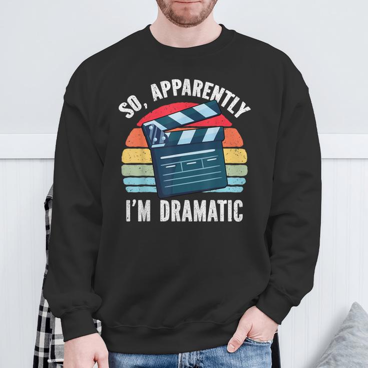 Acting Student Broadway Drama Student Dramatic Theater Sweatshirt Gifts for Old Men