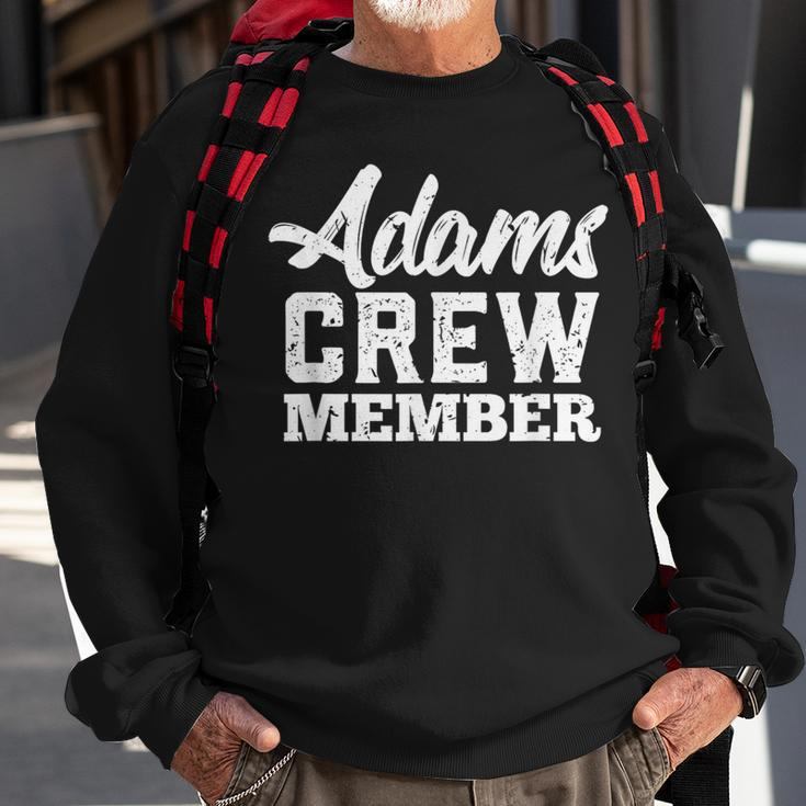 Adams Crew Member Matching Family Name Sweatshirt Gifts for Old Men