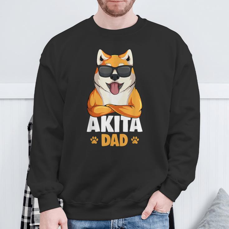 Akita Dog Papa Sweatshirt Geschenke für alte Männer