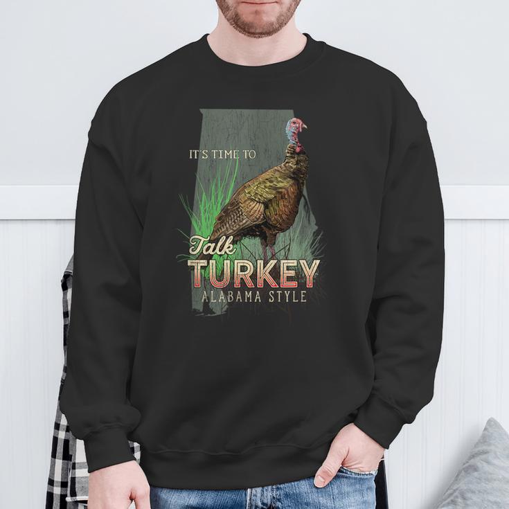 Alabama Turkey Hunting Time To Talk Turkey Sweatshirt Gifts for Old Men