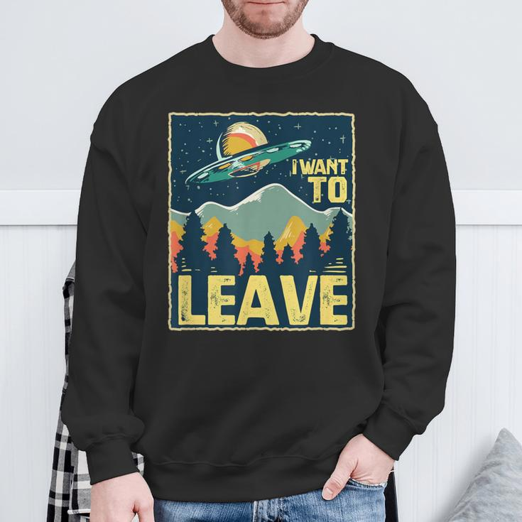 Alien & Ufo For An Alien Lover Sweatshirt Geschenke für alte Männer
